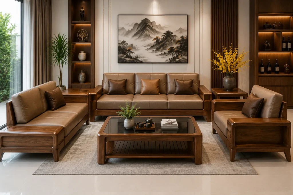 Nội Thất Phòng Khách 30 Sofa là tâm điểm của khu vực tiếp khách