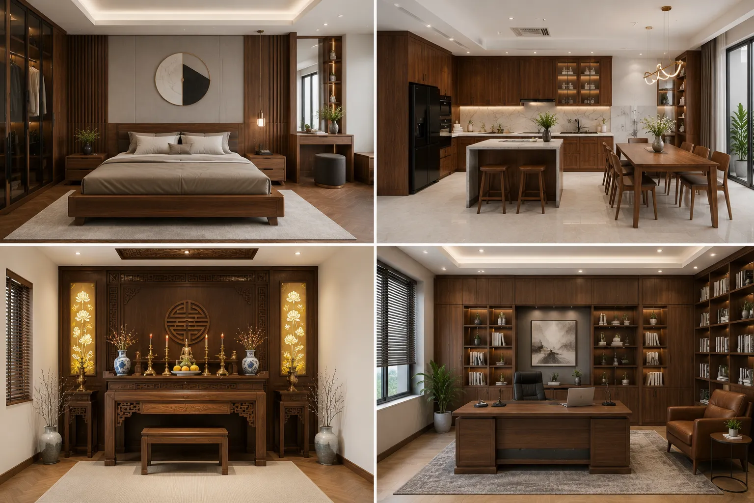 Các giải pháp nội thất gỗ cho nhiều không gian tại Minh Luân.