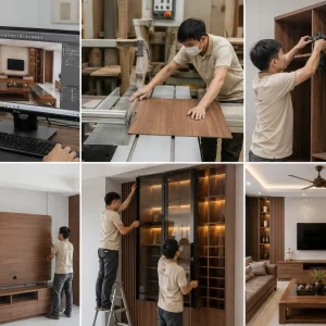 Nội Thất Phòng Khách 10 Quy trình thiết kế và thi công nội thất phòng khách