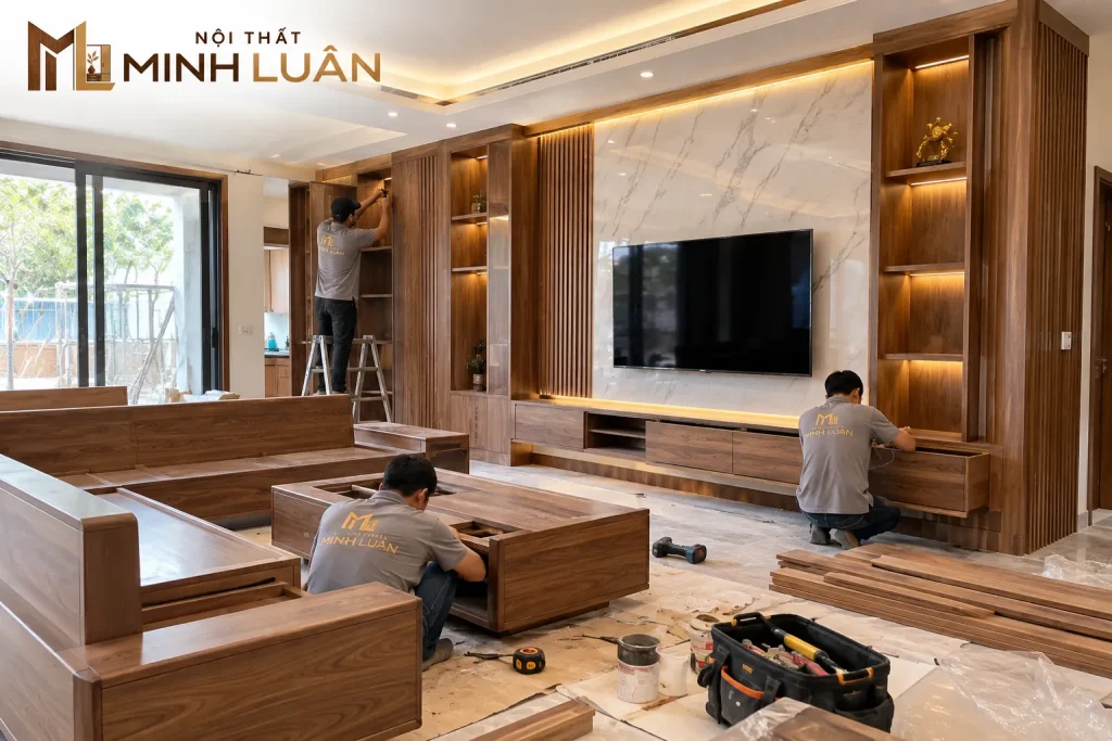 Nội thất gỗ minh luân chuyên tư vấn thiết kế nội thất gỗ