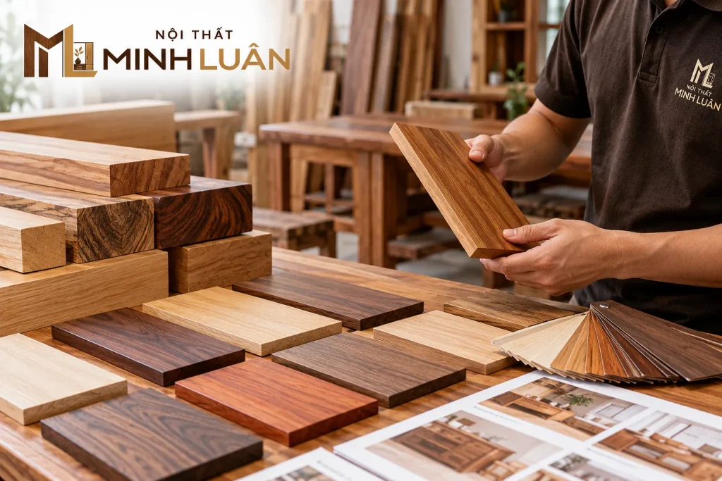Địa Chỉ Cung Cấp Nội Thất Gỗ Tại TP.HCM 21 Lựa chọn chất liệu và kiểm tra sản phẩm là bước quan trọng khi mua nội thất gỗ